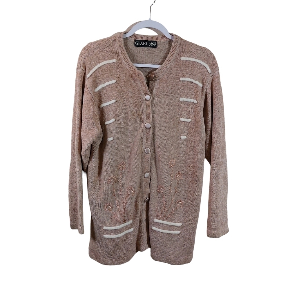 Gizel Ladies Long Sleeve Cardigan Sweater